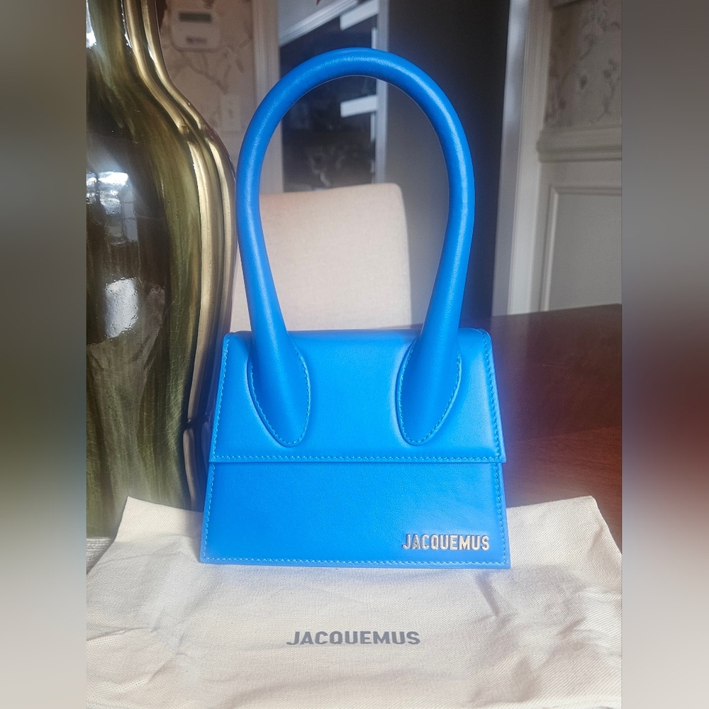 Jacquemus  Le Chiquito NWT In Blue With Strap, Dustbag And COA